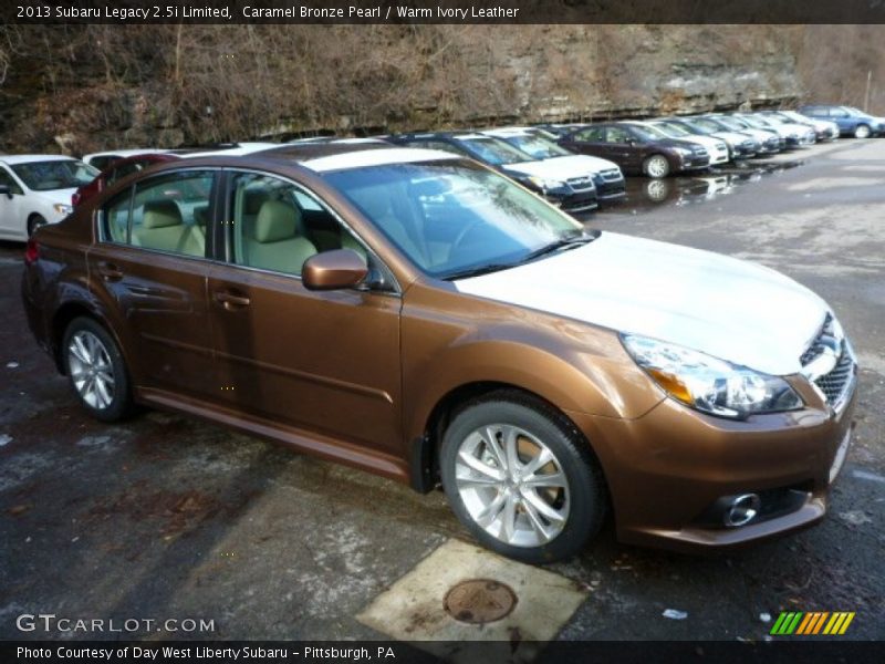 Caramel Bronze Pearl / Warm Ivory Leather 2013 Subaru Legacy 2.5i Limited