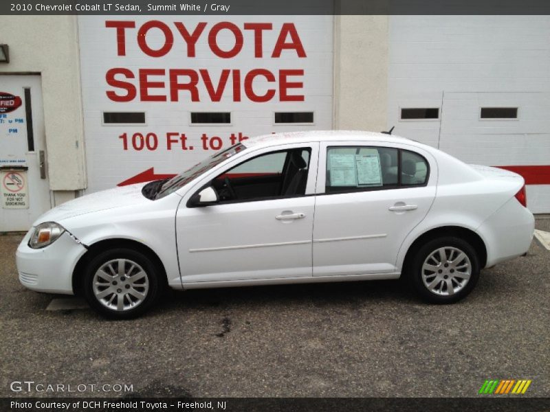 Summit White / Gray 2010 Chevrolet Cobalt LT Sedan
