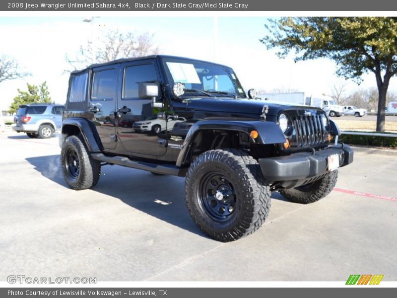 Black / Dark Slate Gray/Med Slate Gray 2008 Jeep Wrangler Unlimited Sahara 4x4