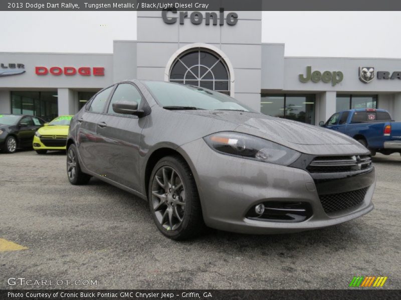 Tungsten Metallic / Black/Light Diesel Gray 2013 Dodge Dart Rallye