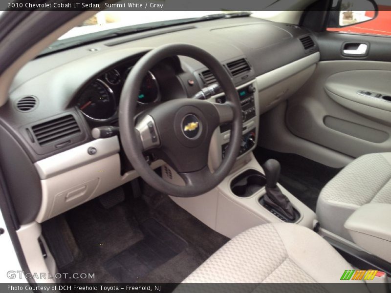 Summit White / Gray 2010 Chevrolet Cobalt LT Sedan