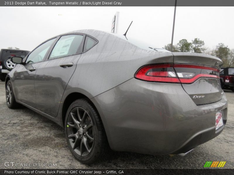 Tungsten Metallic / Black/Light Diesel Gray 2013 Dodge Dart Rallye