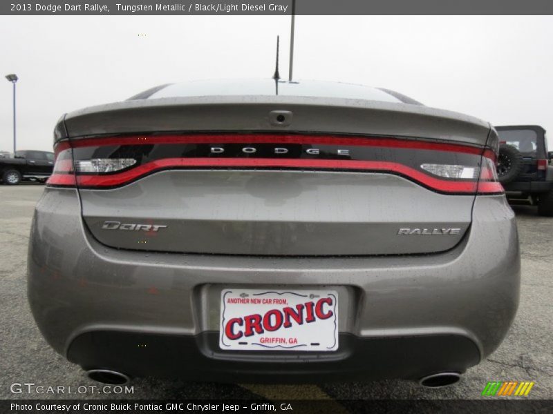 Tungsten Metallic / Black/Light Diesel Gray 2013 Dodge Dart Rallye