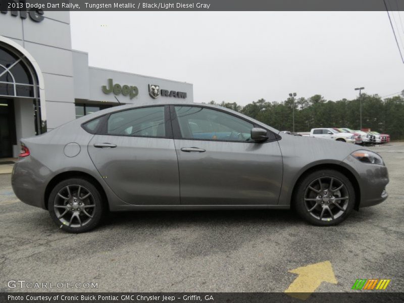 Tungsten Metallic / Black/Light Diesel Gray 2013 Dodge Dart Rallye