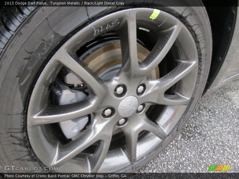 Tungsten Metallic / Black/Light Diesel Gray 2013 Dodge Dart Rallye