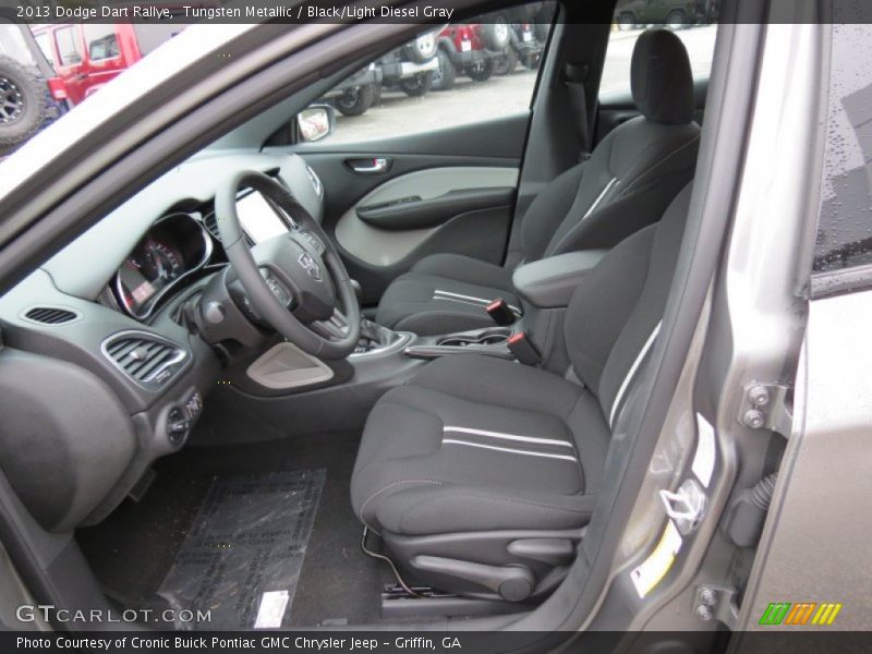 Tungsten Metallic / Black/Light Diesel Gray 2013 Dodge Dart Rallye
