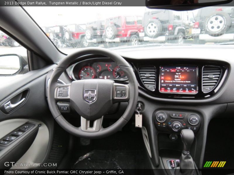Tungsten Metallic / Black/Light Diesel Gray 2013 Dodge Dart Rallye