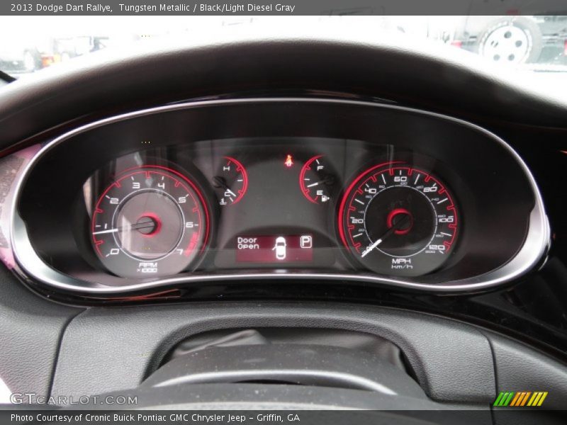 Tungsten Metallic / Black/Light Diesel Gray 2013 Dodge Dart Rallye