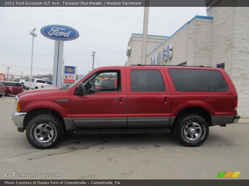 Toreador Red Metallic / Medium Parchment 2001 Ford Excursion XLT 4x4