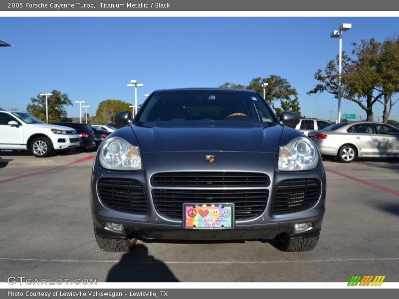 Titanium Metallic / Black 2005 Porsche Cayenne Turbo