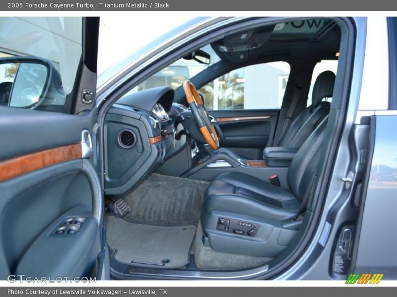 Titanium Metallic / Black 2005 Porsche Cayenne Turbo