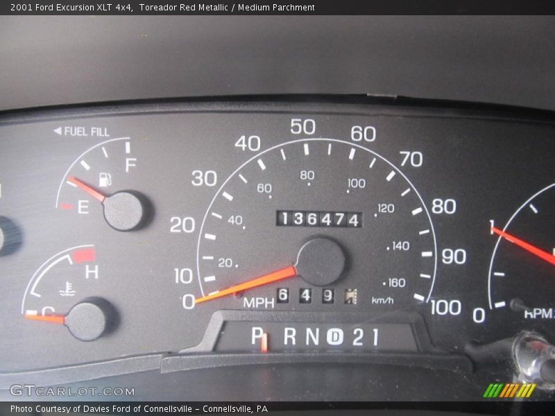 Toreador Red Metallic / Medium Parchment 2001 Ford Excursion XLT 4x4