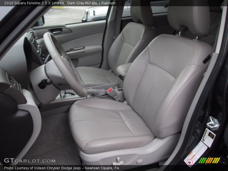 Front Seat of 2010 Forester 2.5 X Limited