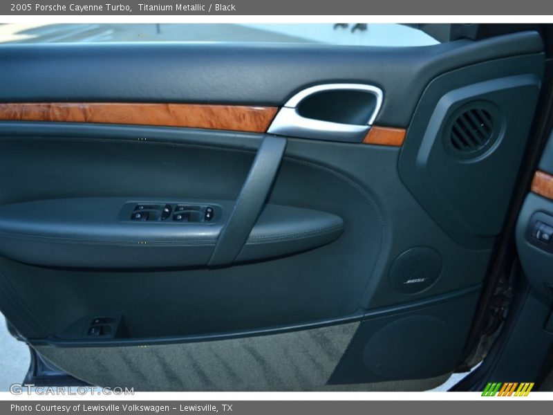 Titanium Metallic / Black 2005 Porsche Cayenne Turbo