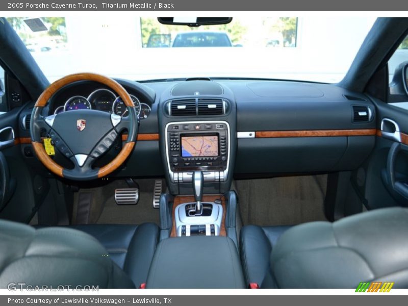 Titanium Metallic / Black 2005 Porsche Cayenne Turbo