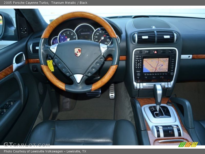 Titanium Metallic / Black 2005 Porsche Cayenne Turbo