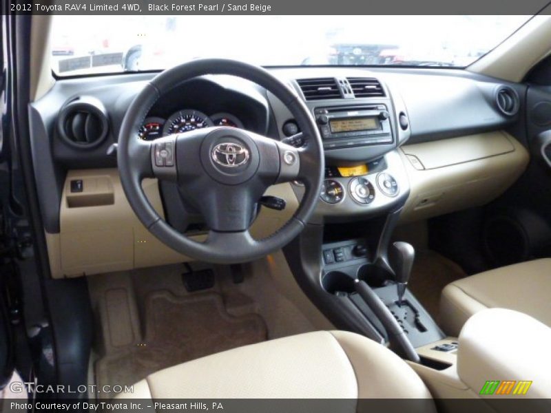 Black Forest Pearl / Sand Beige 2012 Toyota RAV4 Limited 4WD