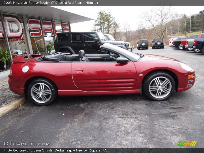 Ultra Red Pearl / Midnight 2003 Mitsubishi Eclipse Spyder GTS