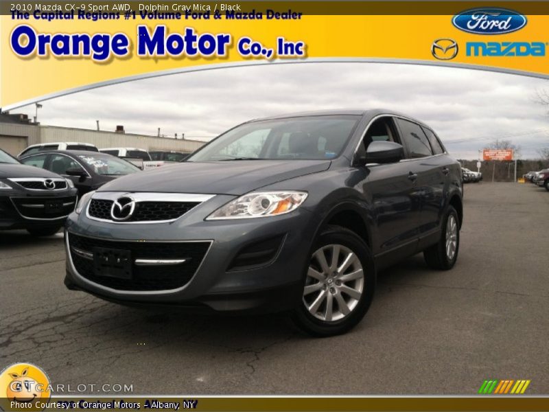 Dolphin Gray Mica / Black 2010 Mazda CX-9 Sport AWD