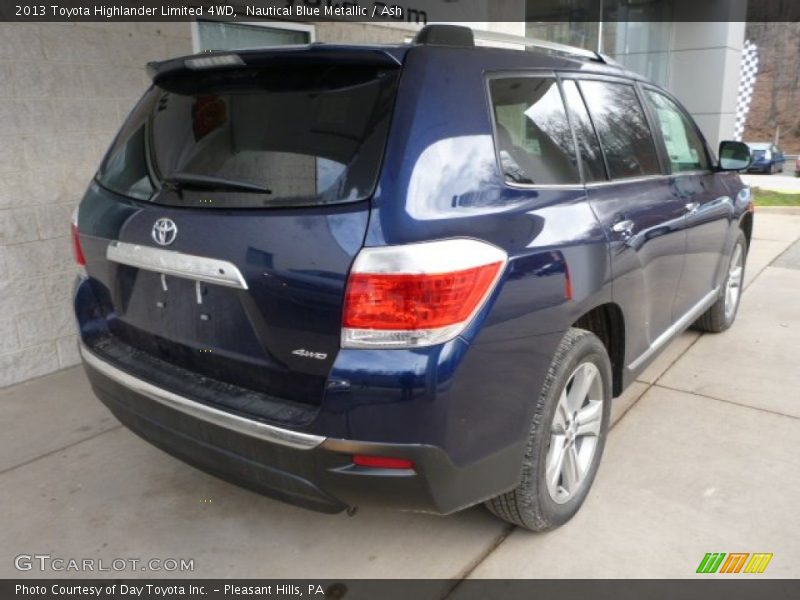 Nautical Blue Metallic / Ash 2013 Toyota Highlander Limited 4WD