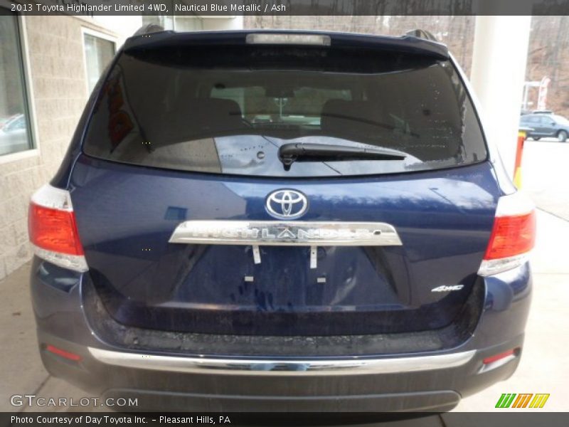Nautical Blue Metallic / Ash 2013 Toyota Highlander Limited 4WD