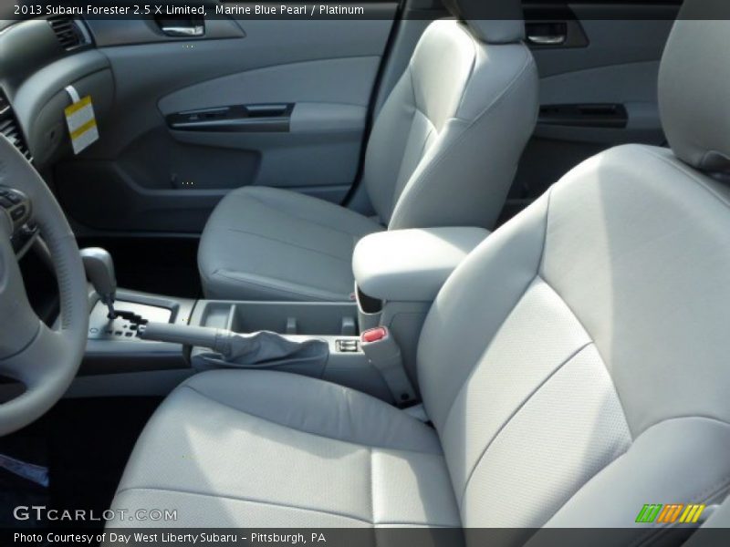 Marine Blue Pearl / Platinum 2013 Subaru Forester 2.5 X Limited