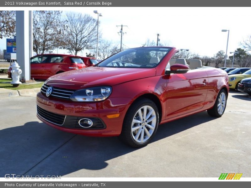 Salsa Red / Cornsilk Beige 2013 Volkswagen Eos Komfort