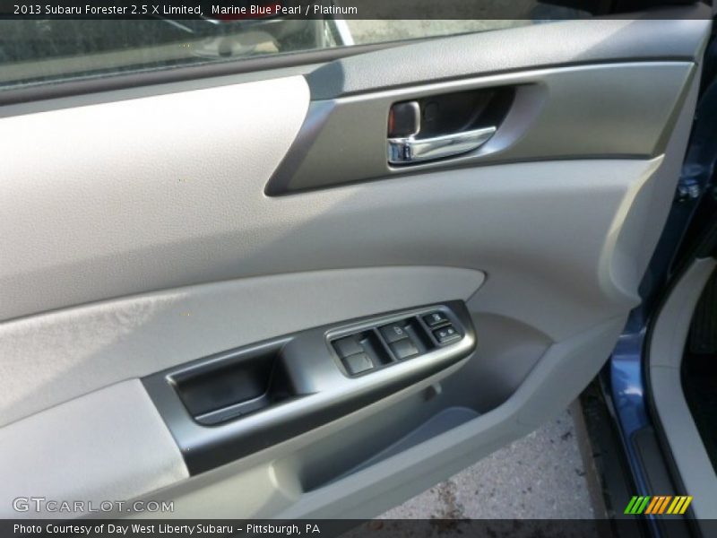 Marine Blue Pearl / Platinum 2013 Subaru Forester 2.5 X Limited