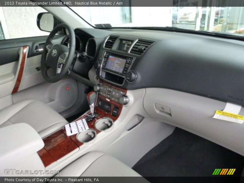 Nautical Blue Metallic / Ash 2013 Toyota Highlander Limited 4WD