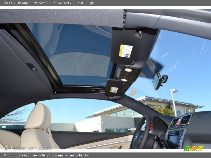 Salsa Red / Cornsilk Beige 2013 Volkswagen Eos Komfort
