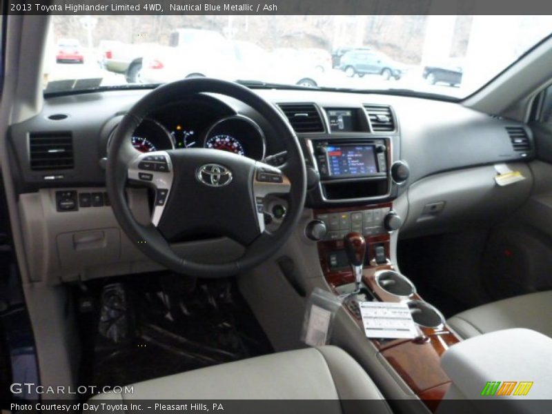 Nautical Blue Metallic / Ash 2013 Toyota Highlander Limited 4WD