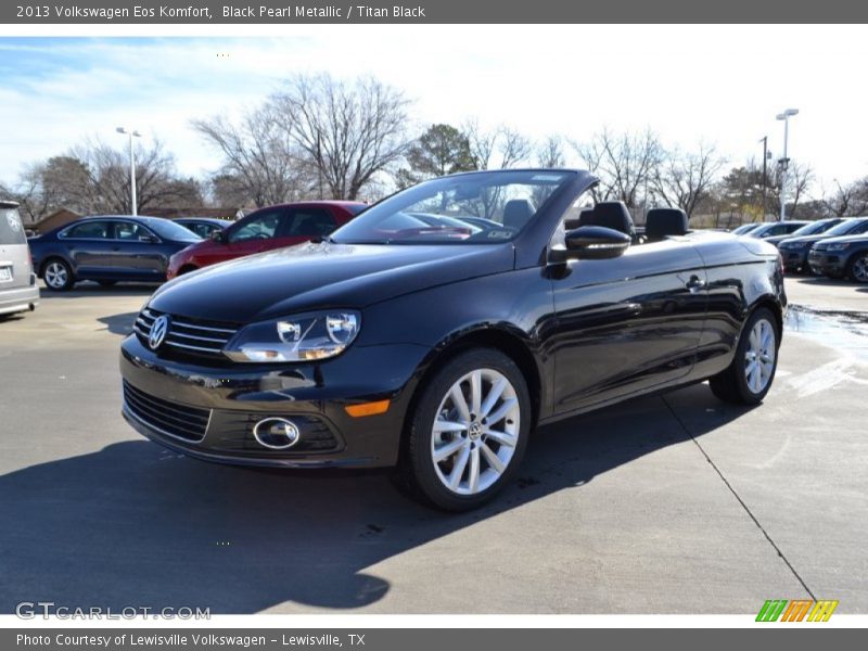 Black Pearl Metallic / Titan Black 2013 Volkswagen Eos Komfort