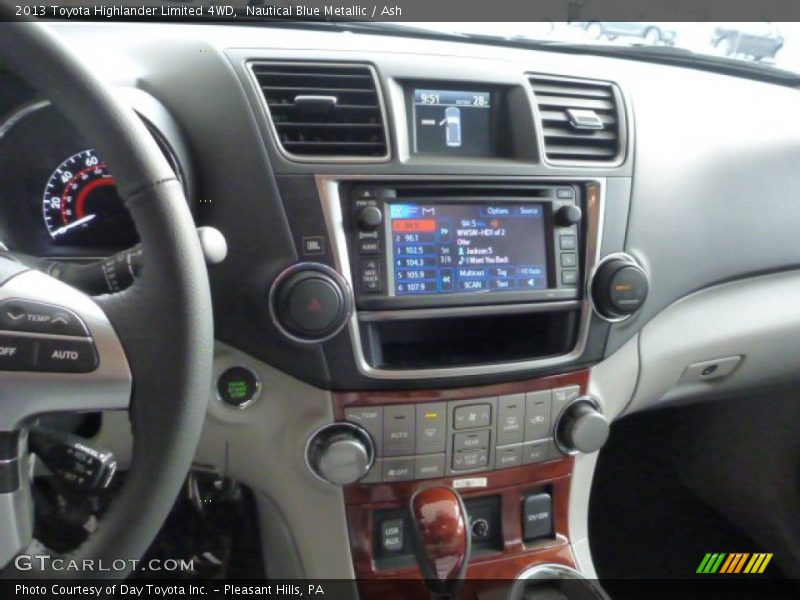 Nautical Blue Metallic / Ash 2013 Toyota Highlander Limited 4WD