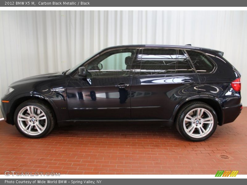 Carbon Black Metallic / Black 2012 BMW X5 M