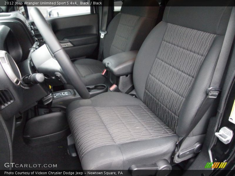 Black / Black 2012 Jeep Wrangler Unlimited Sport S 4x4