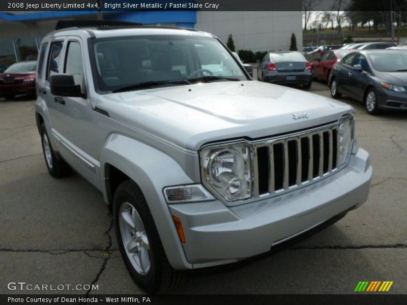 Bright Silver Metallic / Pastel Slate Gray 2008 Jeep Liberty Limited 4x4
