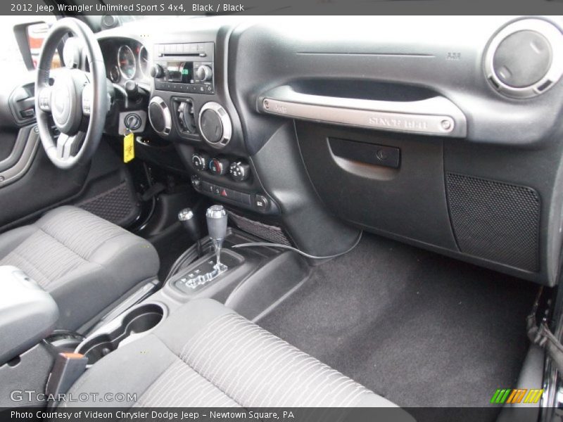 Black / Black 2012 Jeep Wrangler Unlimited Sport S 4x4