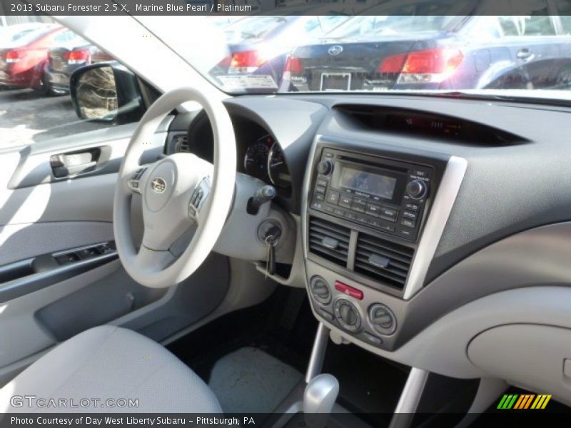 Marine Blue Pearl / Platinum 2013 Subaru Forester 2.5 X