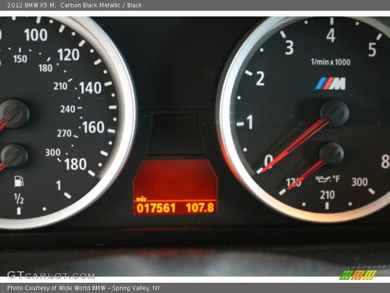 Carbon Black Metallic / Black 2012 BMW X5 M