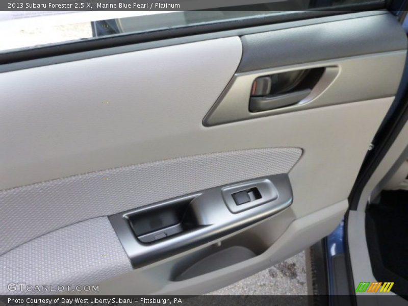 Marine Blue Pearl / Platinum 2013 Subaru Forester 2.5 X