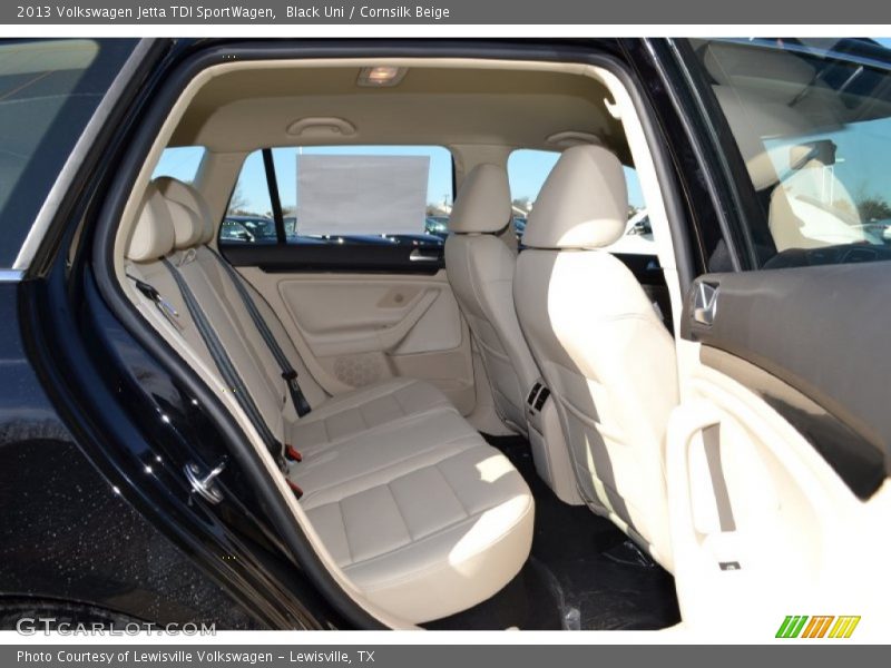 Black Uni / Cornsilk Beige 2013 Volkswagen Jetta TDI SportWagen