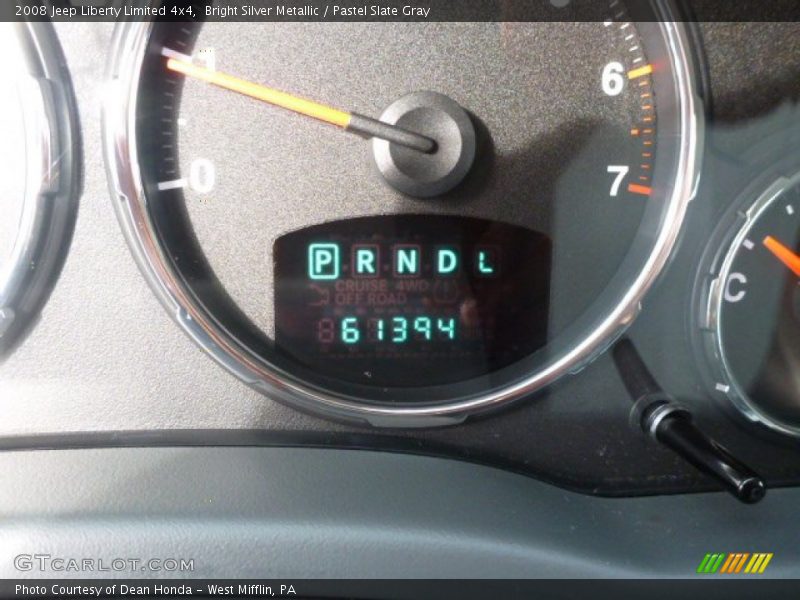 Bright Silver Metallic / Pastel Slate Gray 2008 Jeep Liberty Limited 4x4