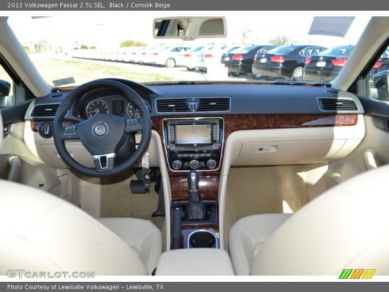 Black / Cornsilk Beige 2013 Volkswagen Passat 2.5L SEL