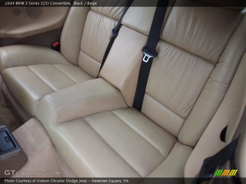 Rear Seat of 1994 3 Series 325i Convertible