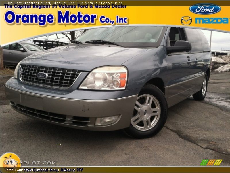 Medium Steel Blue Metallic / Pebble Beige 2005 Ford Freestar Limited