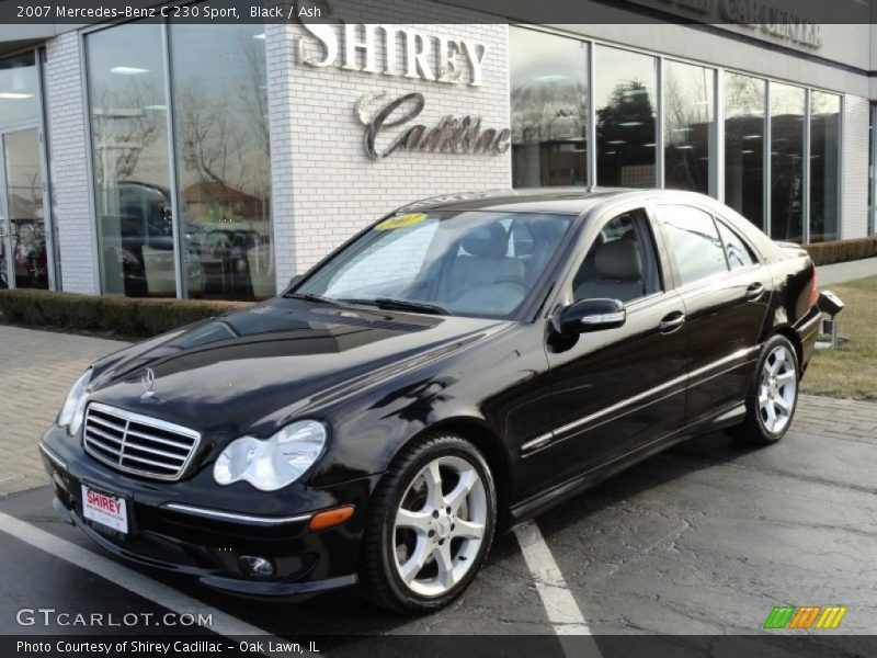Black / Ash 2007 Mercedes-Benz C 230 Sport