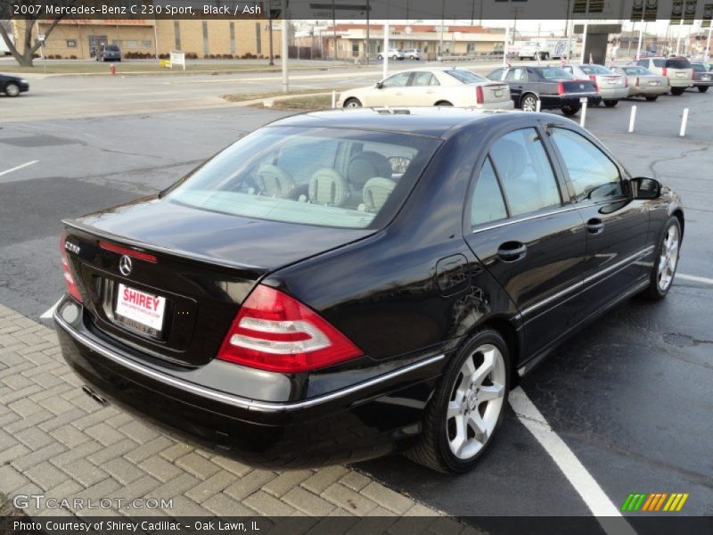 Black / Ash 2007 Mercedes-Benz C 230 Sport