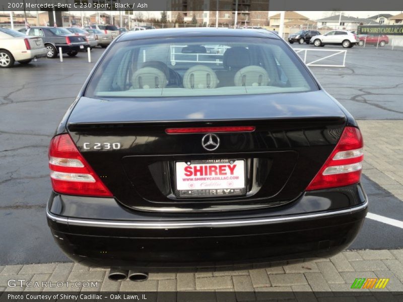 Black / Ash 2007 Mercedes-Benz C 230 Sport
