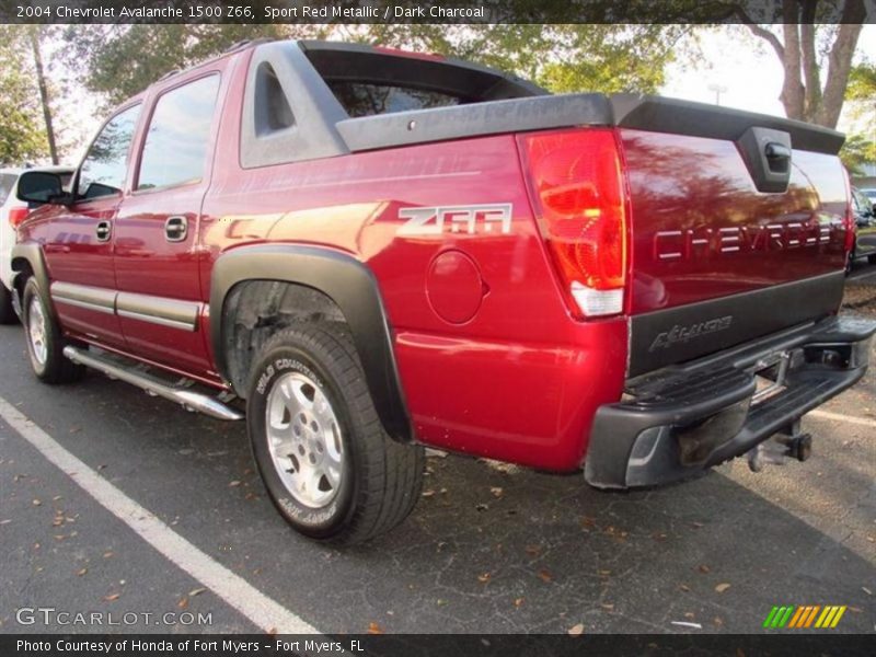 Sport Red Metallic / Dark Charcoal 2004 Chevrolet Avalanche 1500 Z66