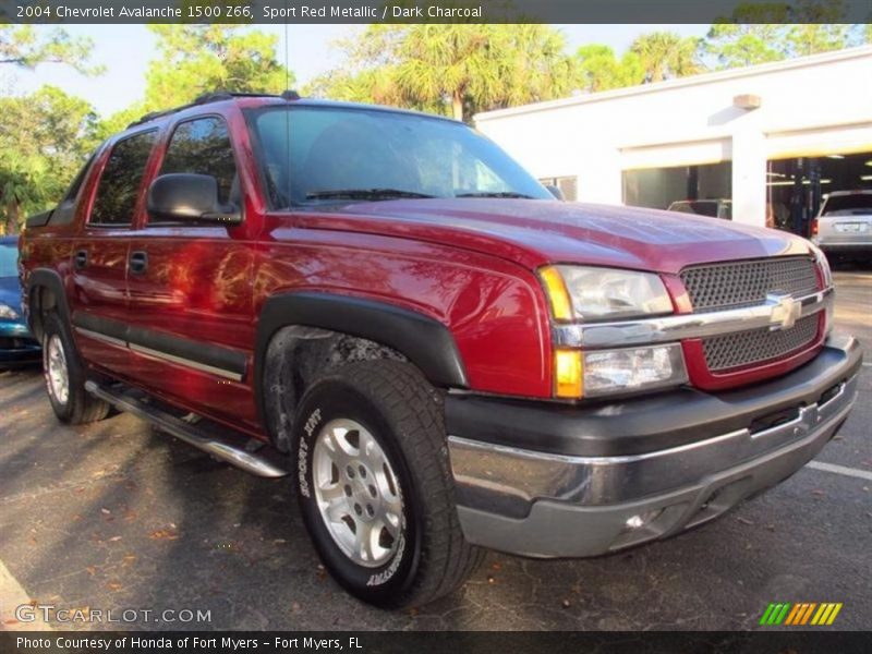 Sport Red Metallic / Dark Charcoal 2004 Chevrolet Avalanche 1500 Z66